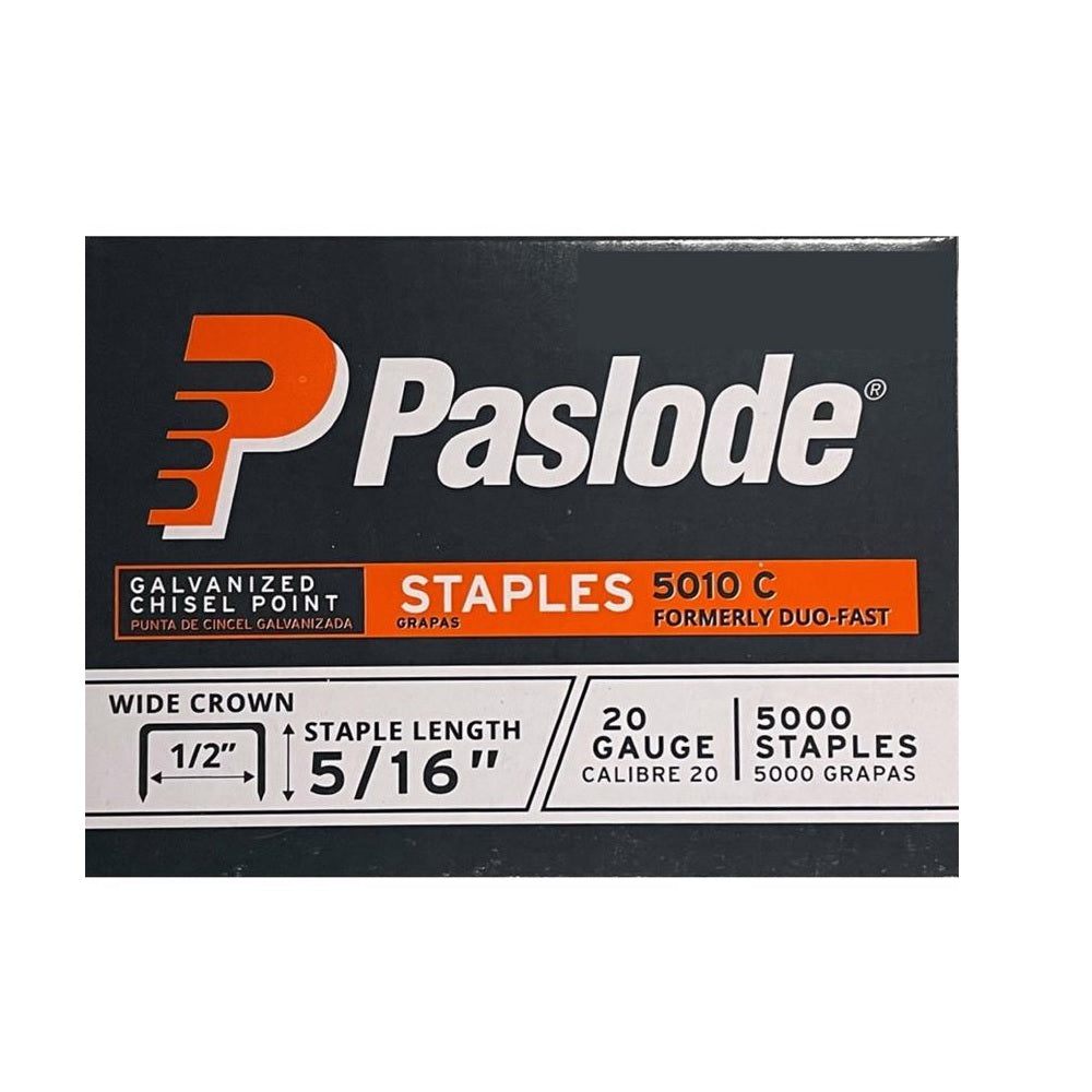 Paslode 650925 Wide Crown Staples, Silver, Steel
