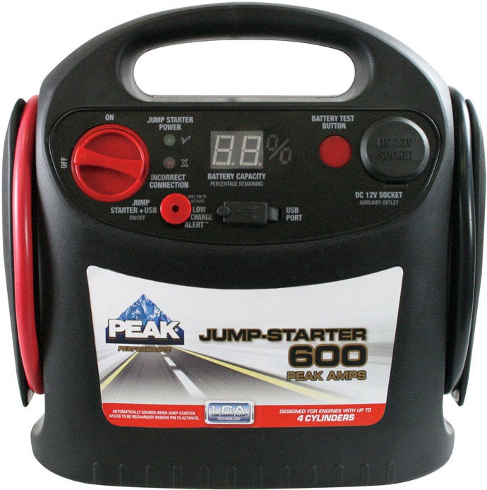 Peak PKC0J6 Automatic Battery Jump Starter, 600 amps