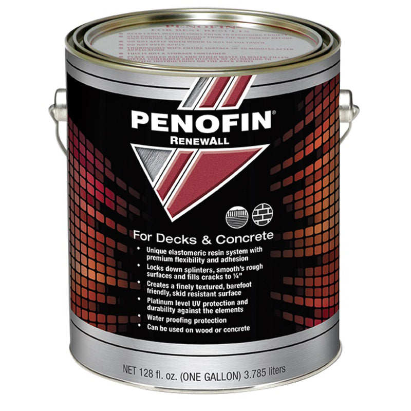 Penofin F1RTCGA Renewall Acrylic Deck And Concrete Sealant, Terra Cotta, 1 Gallon