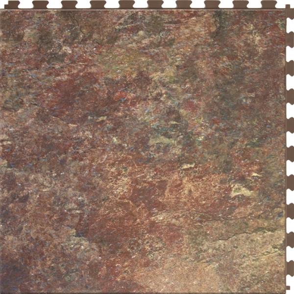 Perfection Floor Tile ITNS570SS50 Natural Stone Slate Tile, 20" x 20"