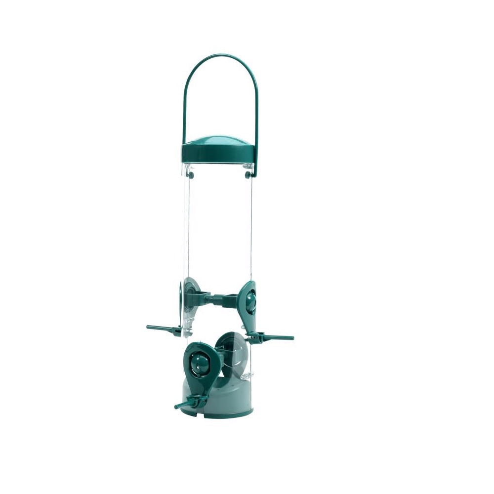 Perky Pet 3267 Finch 2 in 1 Tube Bird Feeder, Green, Plastic