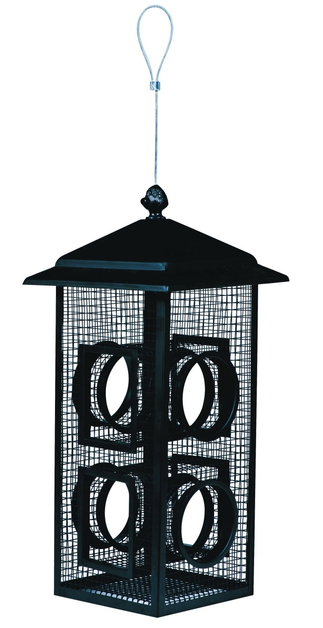 Perky Pet B00303-2 Fly Through Wild Bird Feeder, 2 Lbs, Black