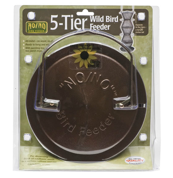 Perky-Pet BZ500333 No/No 5-Tier Bird Feeder, Bronze