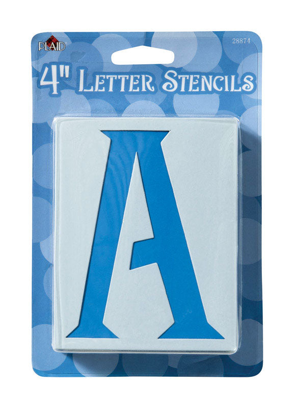 Plaid 28874 Card Stock Genie Lettering Stencil, 4"