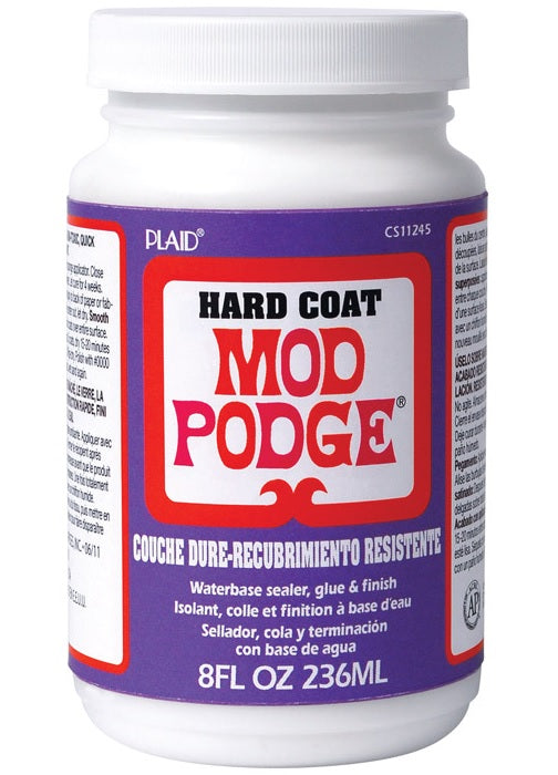 Plaid CS11245 Mod Podge Hard Coat Decoupage Glue, 8 Oz