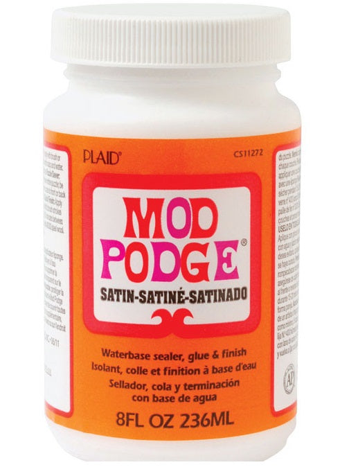 Plaid CS11272 Mod Podge Decoupage Glue, Satin, 8 Oz