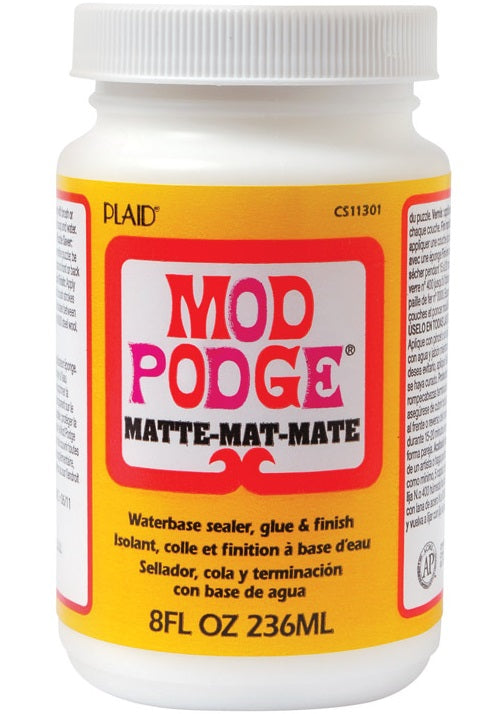 Plaid CS11301 Mod Podge Decoupage Glue, Matte, 8 Oz