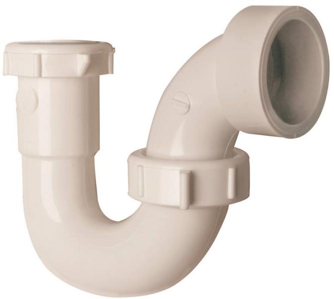Plumb Pak PP20950 Sink Repair Trap, Plastic, White, 1-1/2"