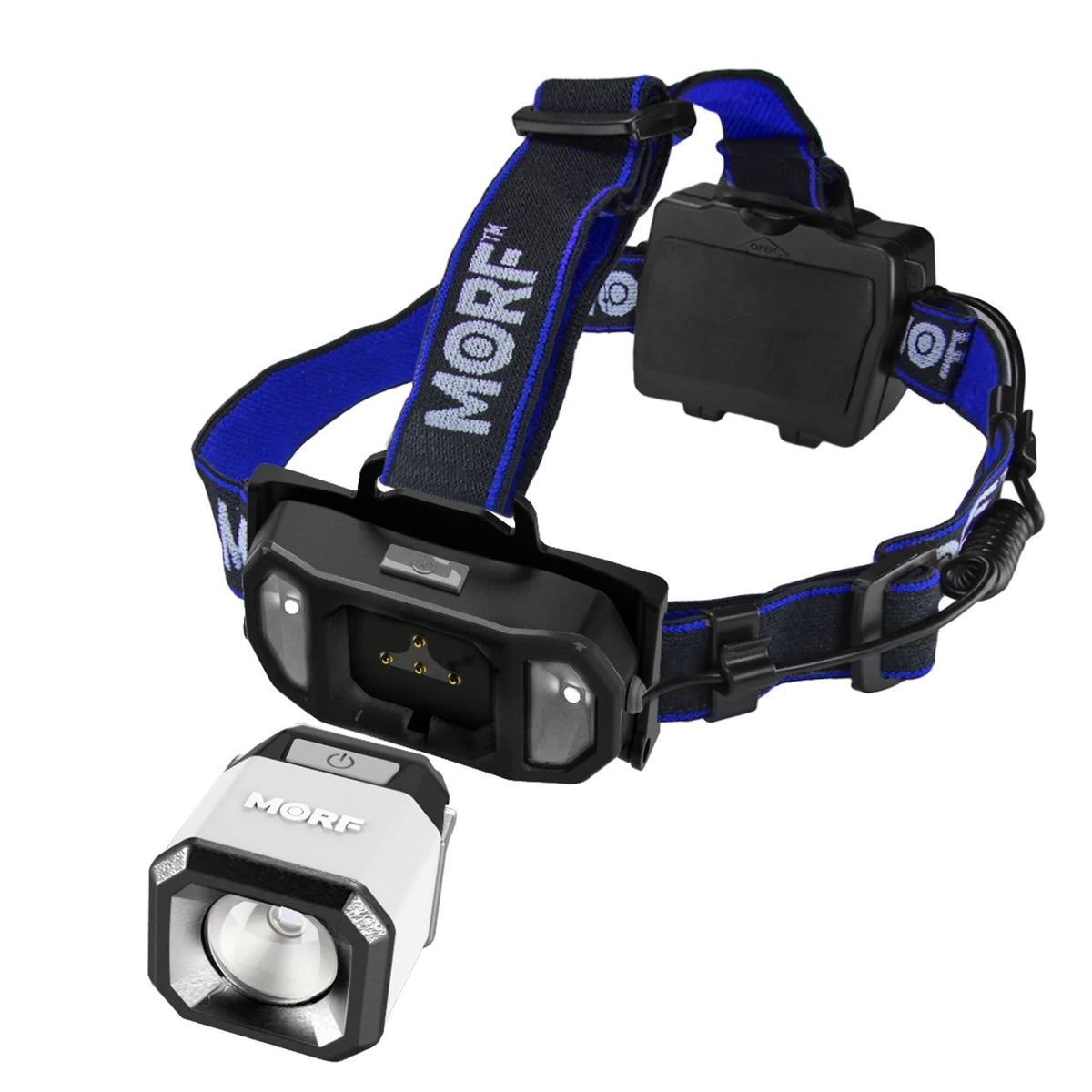 Police Security 98849 MORF LED Head Lamp, Black, 650 Lumens