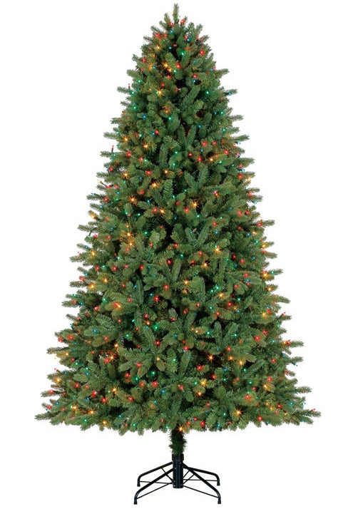 Polygroup TG76P5155D01 Prelit LED Artificial Christmas Tree, PVC, 7-1/2