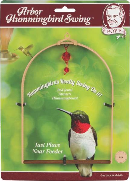 Pop's ARBSWING-TAN Arbor Hummingbird Swing, 6" x 8" x 0.75"
