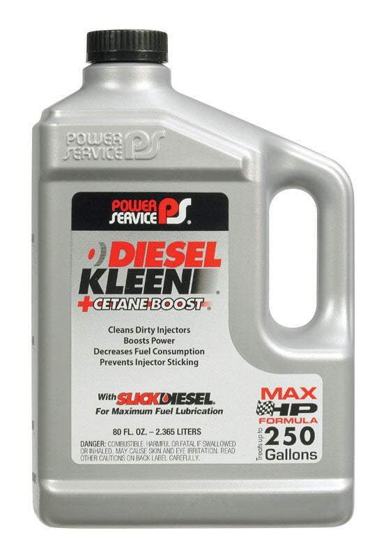 Power Service 3080-06 Diesel Kleen + Cetane Boost Diesel Fuel Supplement, 80 oz