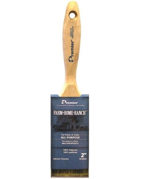 Premier Paint Roller FHR00139 Farm Home Ranch Flat Sash Paint Brush, 2"