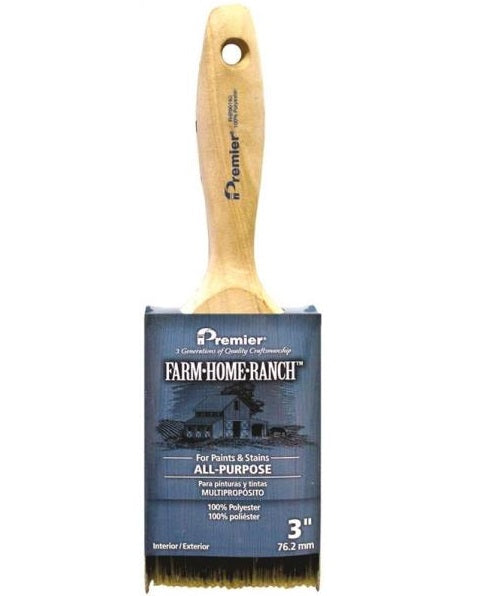 Premier Paint Roller FHR00140 Farm Home Ranch Flat Sash Paint Brush, 3"