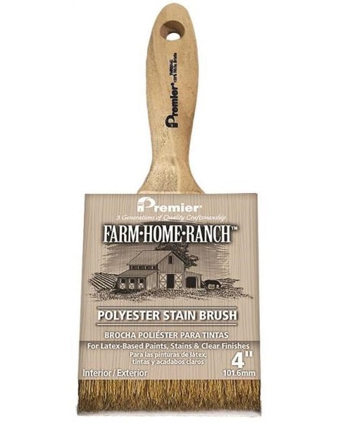 Premier Paint Roller FHR00143 Farm Home Ranch Polyester Bristle Stain Brush, 4"