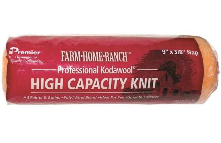Premier Paint Roller FHR00151 Kodawool Roller Cover, 9" x 3/8"