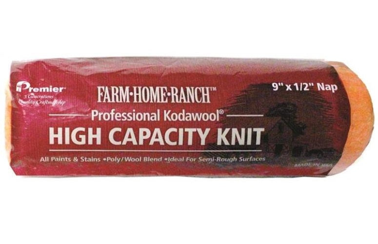 Premier Paint Roller FHR00152 Kodawool Roller Cover, 9" x 1/2"