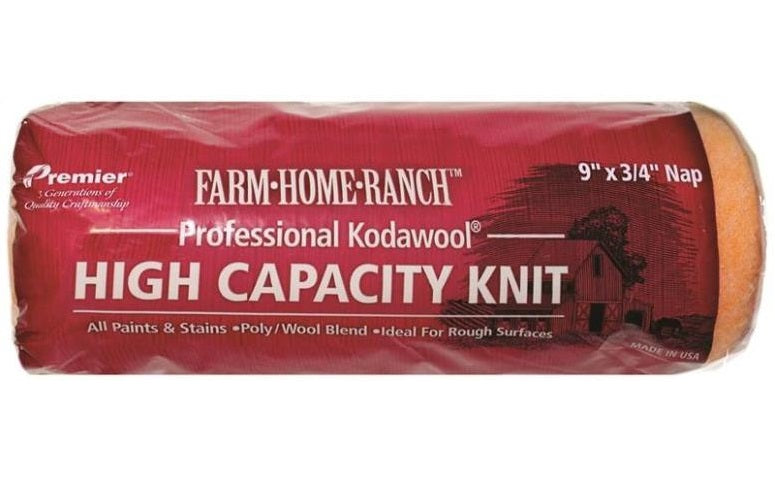 Premier Paint Roller FHR00153 Kodawool Roller Cover, 9" x 3/4"