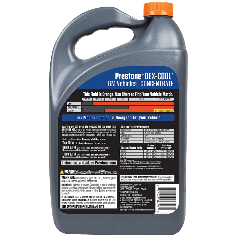 Prestone AF888 Dex-Cool Antifreeze/Coolant, 1 Gallon