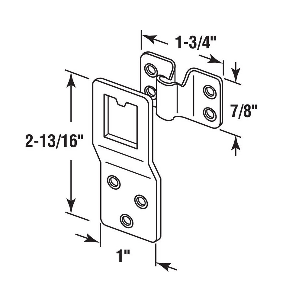 Prime-Line L 5777 Heavy Duty Storm Window Or Screen Panel Hangers, Silver, Steel