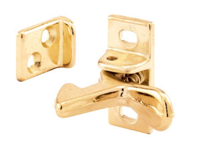 Prime Line 244690 Cabinet Door Elbow Catch, Brass Finish