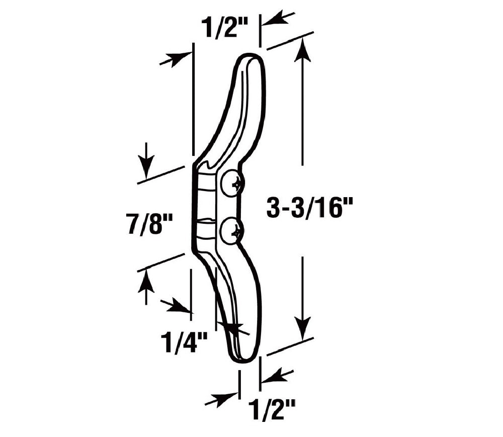 Prime Line S 4623 Drapery Cord Safety Clete, Clear, Card Of 4