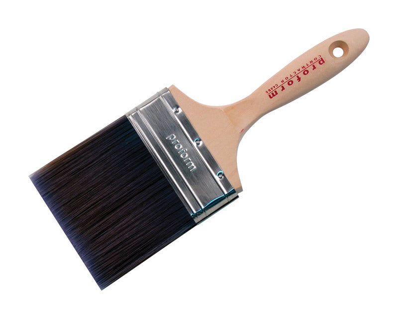 Proform C4.0BS Contractor Beaver Tail Handle Paint Brush, 4"