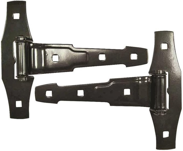 Prosource 33147PKB-PS Ornamental T-Hinge, Steel, Black, 8" L