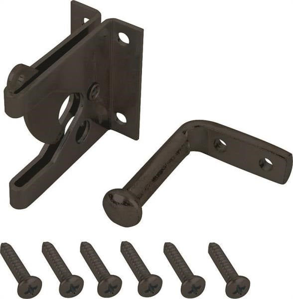 Prosource 33199PKS-PS Outswing Gate Latches, Steel,  Powder Coated Black