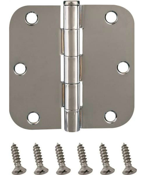 Prosource BH-102CH-PS Residential Door Hinge, 5/8" Radius Round Corner