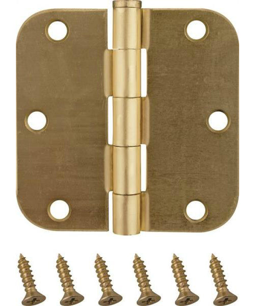 Prosource BH-102SB-PS Residential Door Hinges, 5/8" Radius Round Corner