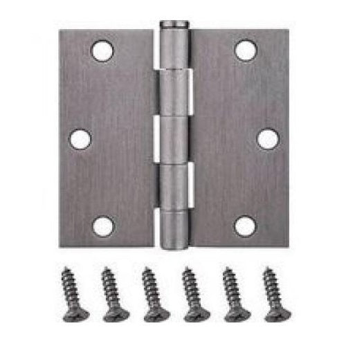 Prosource BH-202SC-PS Residential Door Hinge, 3-1/2" x 3-1/2", Satin Chrome
