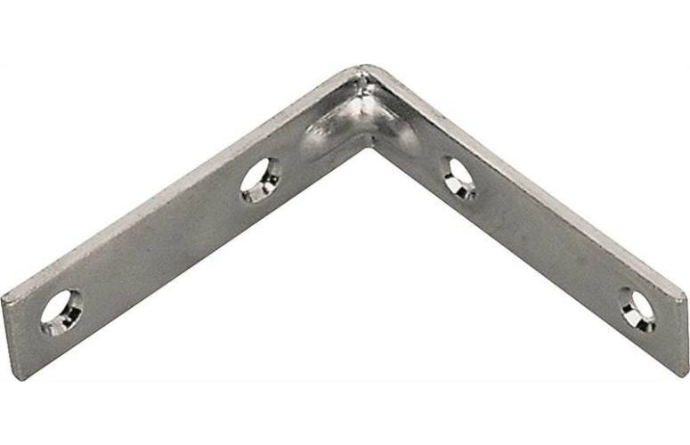 Prosource CB-S01-C4PS Corner Braces, Satin Brass, 1" x 1/2"