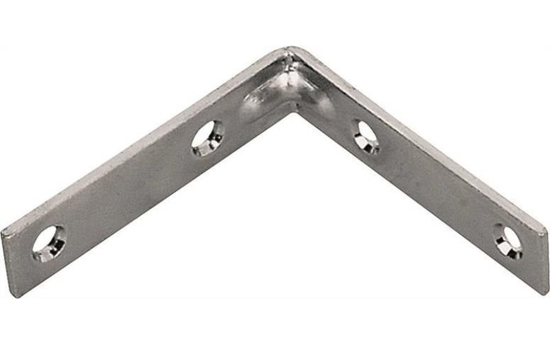 Prosource CB-S02-C4PS Corner Braces, Satin Brass, 2" x 5/8"