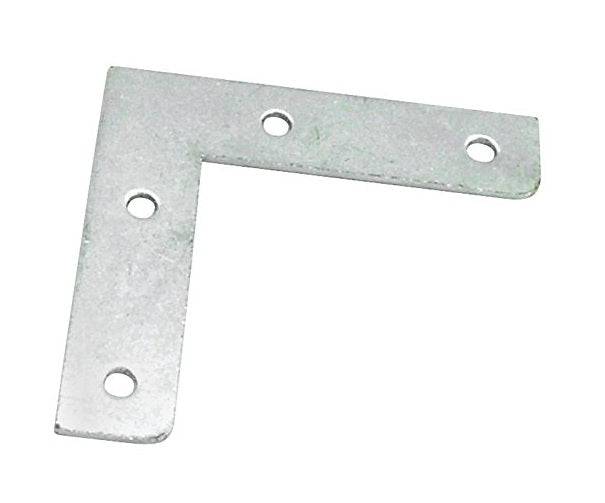 Prosource FC-Z02-013L Flat Corner Brace, Steel, Zinc Plated