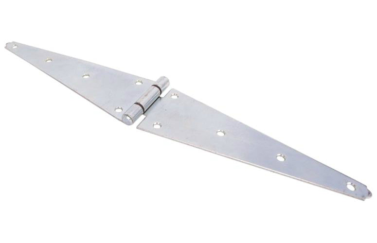 ProSource HSH-Z12-013L Heavy Duty Strap Hinge, Steel, Zinc Plated, 12"