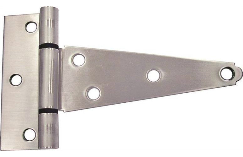 Prosource HTH-S04-C1PS Extra Heavy-Duty T-Hinges, Stainless Steel, 4"