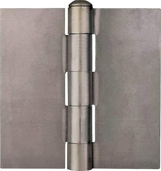 Prosource LR-021-PS Blank Door Hinges, Plain Steel, 4" x 4"