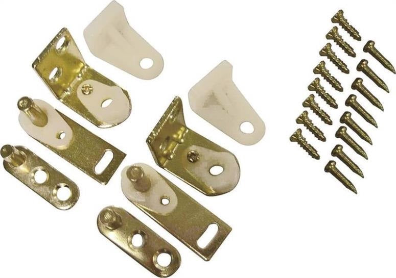 Prosource LR-025-PS Gravity Pivot Hinges, Brass