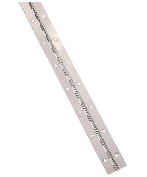 Prosource LR-029-PS Continuous Hinges, Steel, Bright Brass, 1-1/2" x 48"