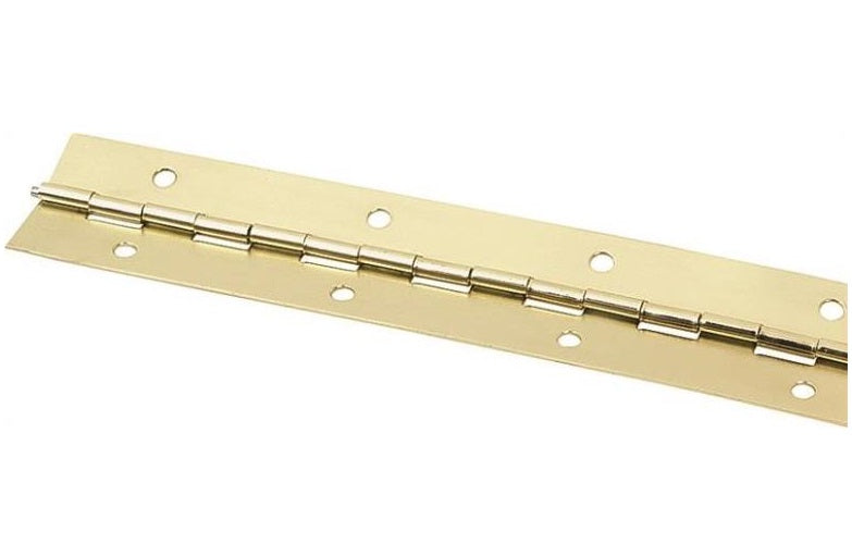 Prosource LR-031-PS Continuous Hinges, 1-1/2" x 72", Bright Brass