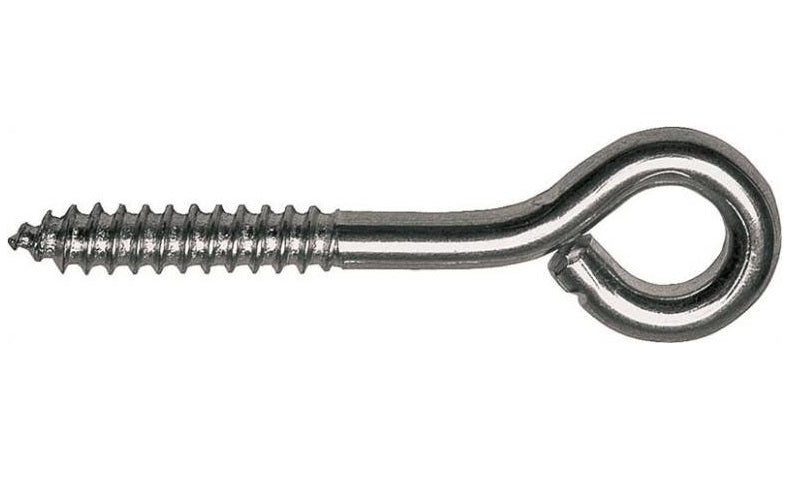 Prosource LR-217-PS Screw Eyes, Bright Zinc, 25/64" x 1-9/16", 5/Pack