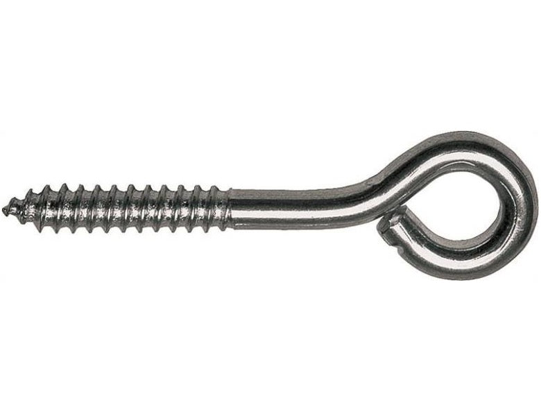 Prosource LR-225-PS Screw Eyes, 3/16" D x 1-3/16" L