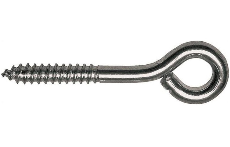 Prosource LR-236-PS Screw Eyes, 5/32" x 5/8", Bright Zinc, 20 Pack