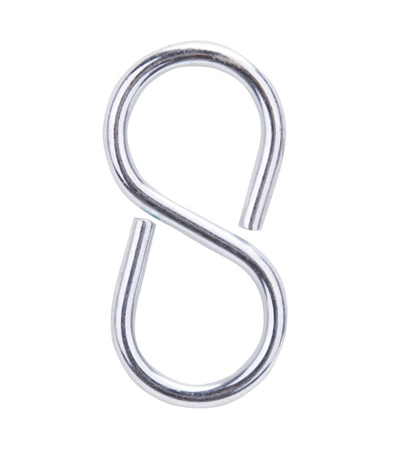 Prosource LR-374-PS Closed S-Hook, Steel, Bright Zinc Plated, 3/4" x 2-1/8"