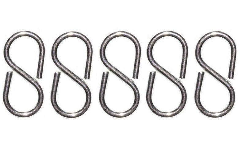 Prosource LR-375-PS S-Hooks, Bright Zinc, 1-5/8"