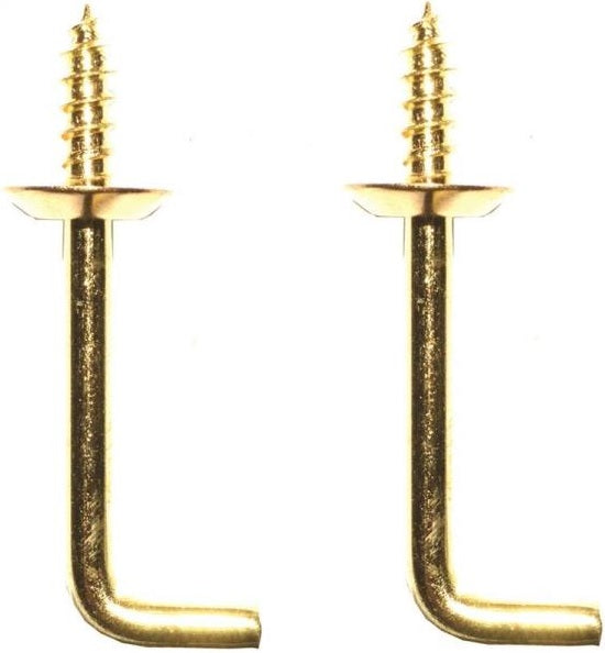 Prosource LR-403-PS Shoulder Hook, Solid Brass, 1-1/2"