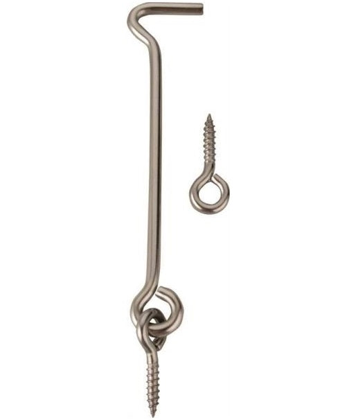 Prosource LR-406-PS Hook And Eye, Steel, Bright Zinc, 1-1/2" L