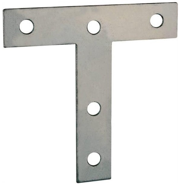 Prosource TP-Z03-C2PS T-Plate, Steel, 3"L x 3"W, Zinc Plated, 2/Pack