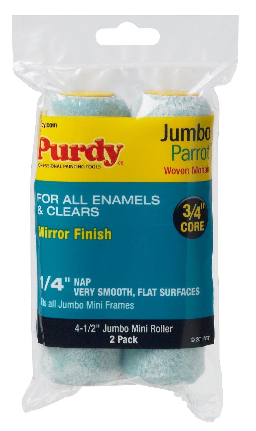 Purdy 140626040 Jumbo Mini Roller, 6-1/2"W x 1/4" nap